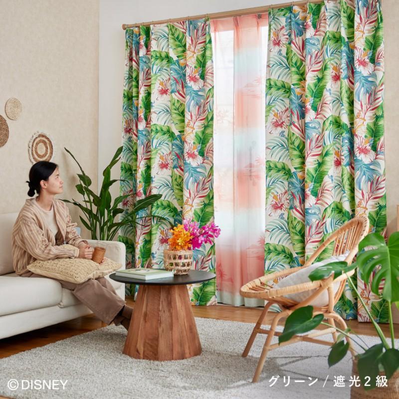 スティッチ 防炎 遮光カーテン 2枚 スミノエ スティッチ カーテン ディズニー 遮光 100×178cm リロアンド