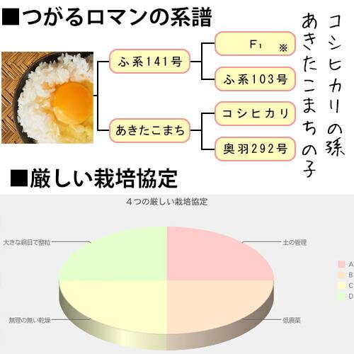 米 25kg 青森県産 5年産 つがるロマン 白米25kg（5kg×5） 小分け 精米【米25キロ】｜e-zakkokumai-y｜02