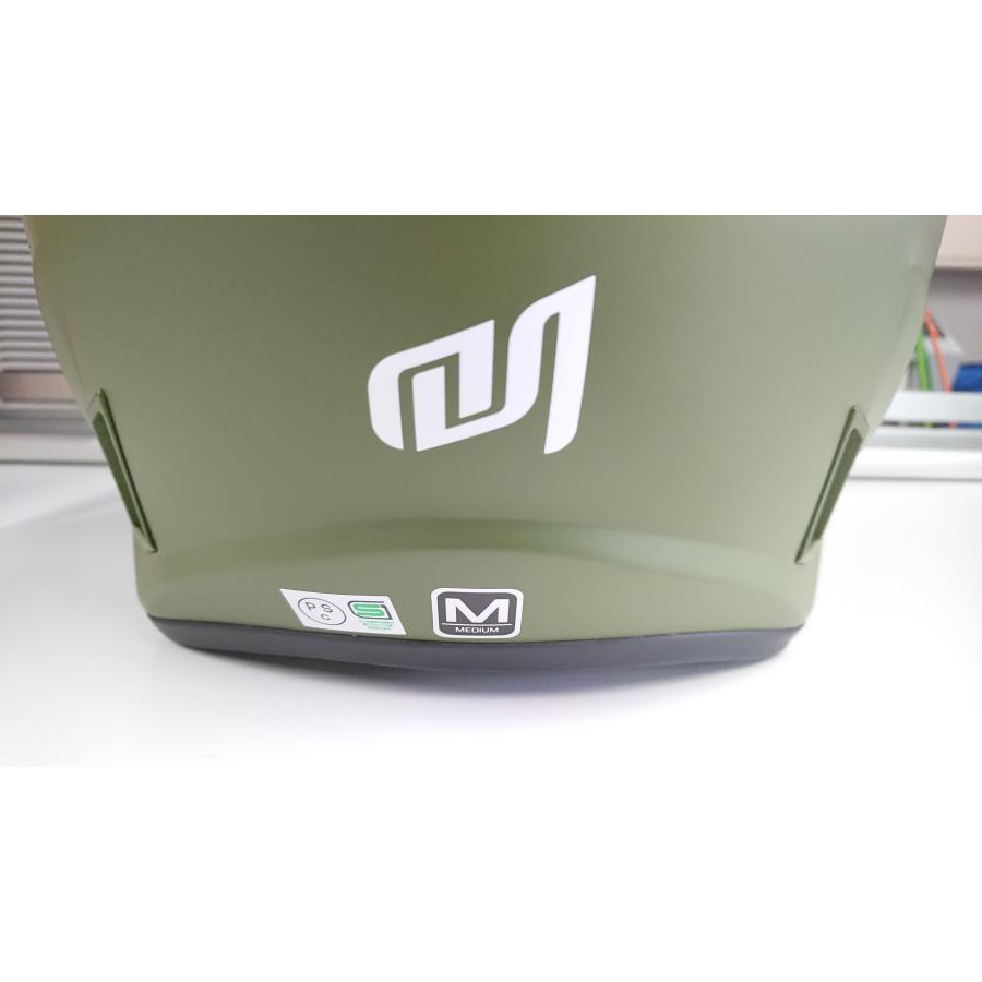 MARUSHIN MSJ1 TE-1 オープンフルフェイスヘルメット Mサイズ マットカーキー 【開封品】【箱破損有り】(2479902)※代引き不可｜e-zoa｜05