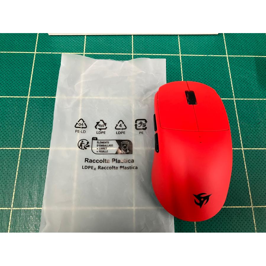 NINJUTSO Vaxee x Ninjutso Sora 4K Wireless Gaming Mouse Red【開封
