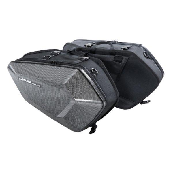超美品！キズナジャパン ブラックマンバ2 4UG5　30P対応！ TANAX タナックス MOTOFIZZ サイドバッグ カービングシェルケース