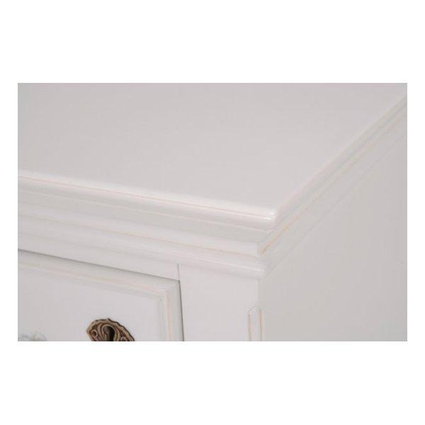 萩原 ハギハラ チェスト ハンプトン 幅80cm アンティーク調 ホワイト