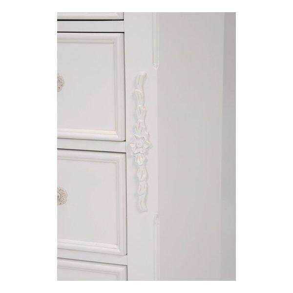 萩原 ハギハラ チェスト ハンプトン 幅80cm アンティーク調 ホワイト