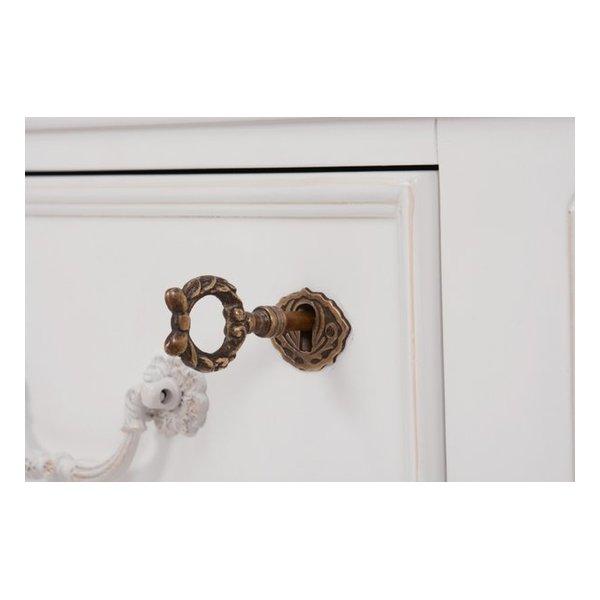 萩原 ハギハラ チェスト ハンプトン 幅80cm アンティーク調 ホワイト