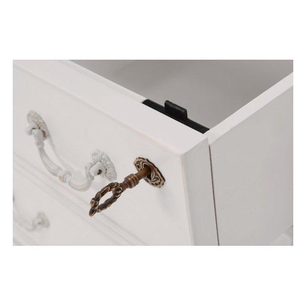 萩原 ハギハラ チェスト ハンプトン 幅80cm アンティーク調 ホワイト