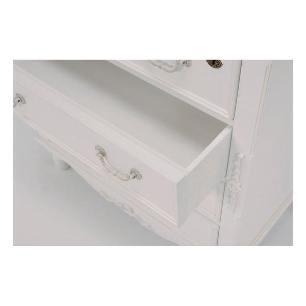 萩原 ハギハラ チェスト ハンプトン 幅80cm アンティーク調 ホワイト