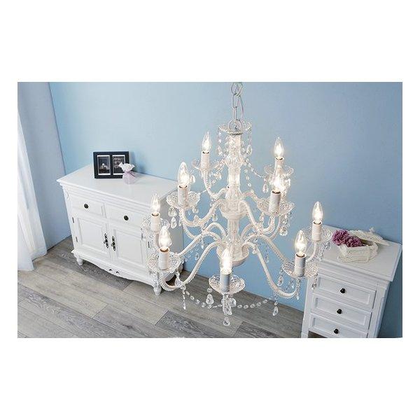 萩原 ハギハラ シャンデリア12灯 クリア 幅65cm LED電球対応 NL-8612CL(2519449)_9