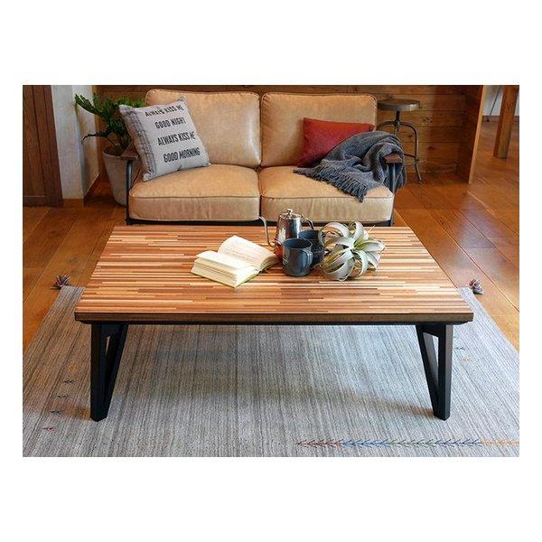 萩原 ハギハラ リビングコタツ 120×75cm ブラウン 寄木細工調 ルーン120WN(2520513)