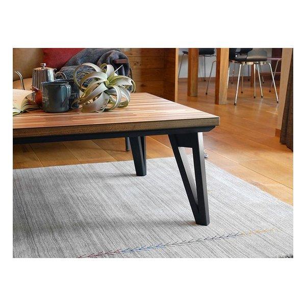 萩原 ハギハラ リビングコタツ 120×75cm ブラウン 寄木細工調 ルーン120WN(2520513)