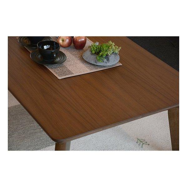 萩原 ハギハラ リビングこたつテーブル 本体 長方形/幅105cm ブラウン