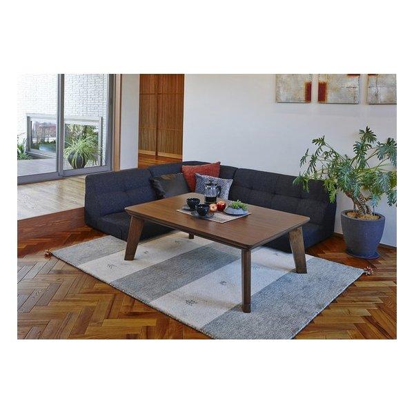 萩原 ハギハラ リビングこたつテーブル 本体 長方形/幅105cm ブラウン