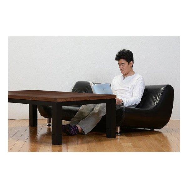 萩原 ハギハラ リビングコタツ 幅120cm 高さ4段階調節 コード収納ボックス付き ジェスタK120WN(2520434)_12