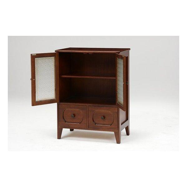 レトロ　キャビネット 引取で8600円引き】昭和レトロ 木製キャビネット ガラス扉付き