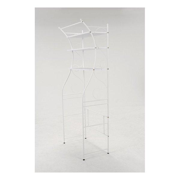 萩原 ハギハラ 洗濯機ラック ホワイト 幅75cm KCC-3028WH(2518145)