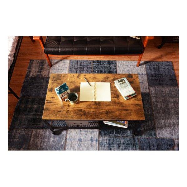 萩原 ハギハラ テーブル 75×50cm ナチュラル レトロ ウッドテーブル ブラウン 男前インテリア KT-3763(2518431)_10