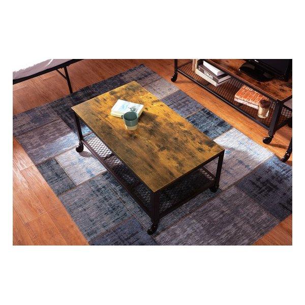 萩原 ハギハラ テーブル 75×50cm ナチュラル レトロ ウッドテーブル ブラウン 男前インテリア KT-3763(2518431)_11