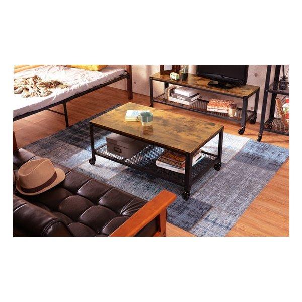 萩原 ハギハラ テーブル 75×50cm ナチュラル レトロ ウッドテーブル ブラウン 男前インテリア KT-3763(2518431)_12