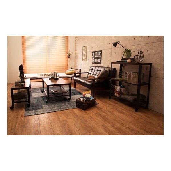 萩原 ハギハラ テーブル 75×50cm ナチュラル レトロ ウッドテーブル ブラウン 男前インテリア KT-3763(2518431)_9