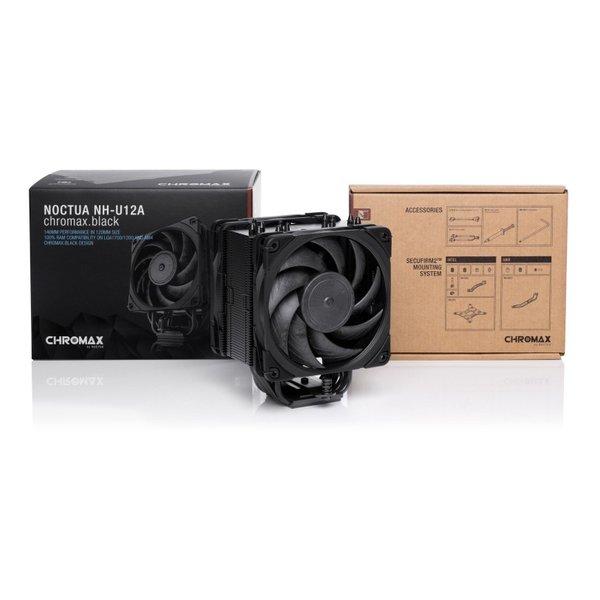 Noctua ノクチュア NH-U12A chromax.black 120mm サイドフローCPU