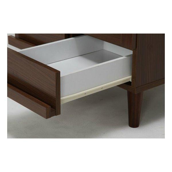 不二貿易 フジボウエキ カップボード 幅60cm ダークブラウン Brace