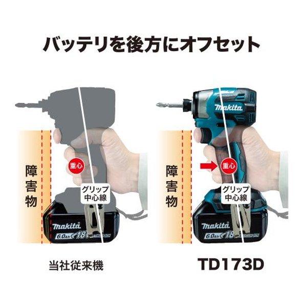 makita マキタ 充電式インパクトドライバ 青/バッテリBL1860B×2本/充電
