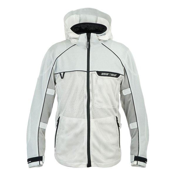 ROUGH&ROAD ラフアンドロード バイク用 RR7352 ダイレクトエアメッシュパーカーFP プラチナシルバー Lサイズ RR7352/P.SILVER/L(2589988)