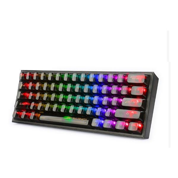 REDRAGON レッドラゴン FIZZ RGB ゲーミングキーボード クリアブラック