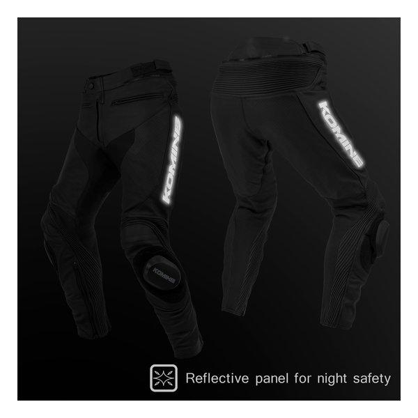 KOMINE コミネ PK-782 R-SPEC SPORTS レザーパンツ ブラック L
