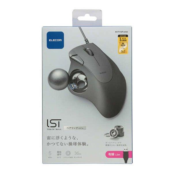 ELECOM エレコム 有線トラックボール IST5ボタン ベアリングモデル ブラック M-IT11URBK(2608770) | 