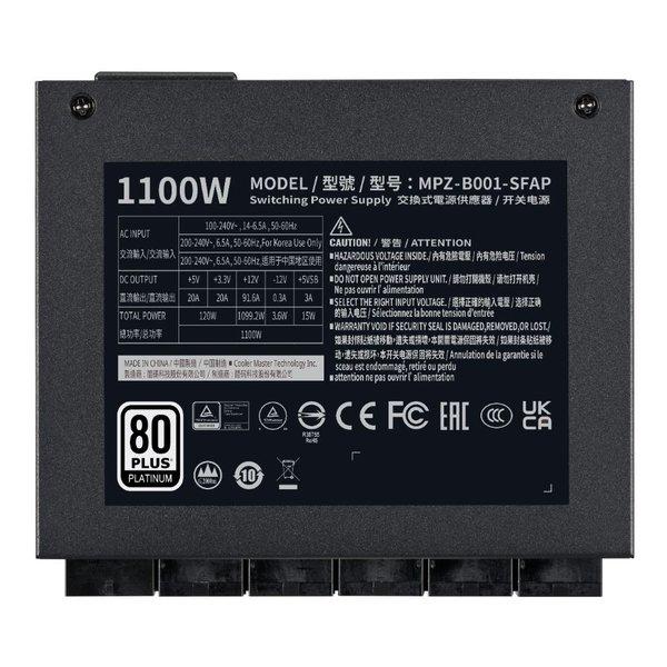 Cooler Master クーラーマスター PC電源ユニット V SFX Platinum 1100W 80PLUS Platinum ATX3.0 12VHPWRコネクタ搭載 MPZ-B001-SFAP-BJP(2613610)の画像