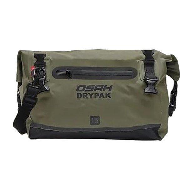 OSAH DRYPAK（オサー ドライパック）15L メッセンジャーバッグ IPX6/防水/オリバーグリーン GBM-200-A-8 Oliver Green(2615348)代引不可 OSAH DRYPAK（オサー ドライパック） 15L メッセンジャーバッグ IPX6