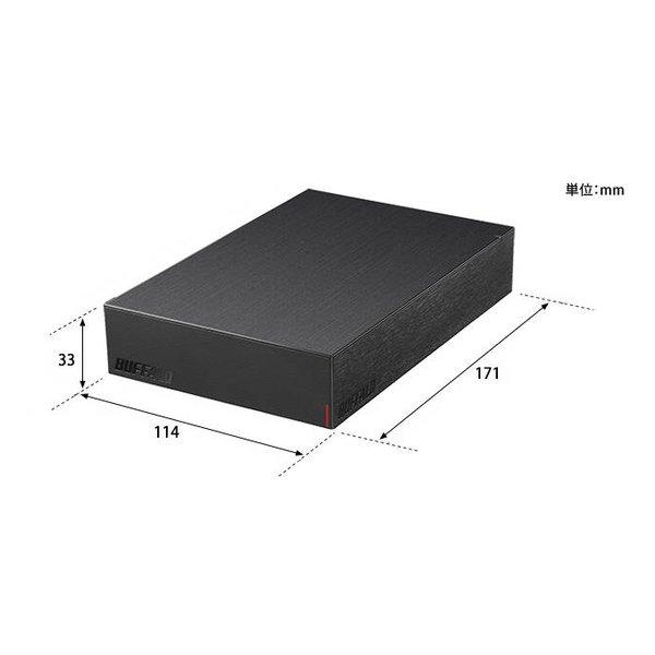 BUFFALO バッファロー 外付けハードディスク 4TB/USB3.2 Gen1 /静音&防