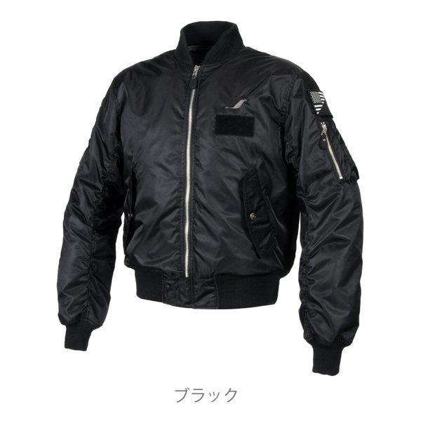 フラッグシップ　バイク用MA-1ジャケット FlagshiP（フラッグシップ） バイク用 秋冬 パーソナルMA-1 ブラック