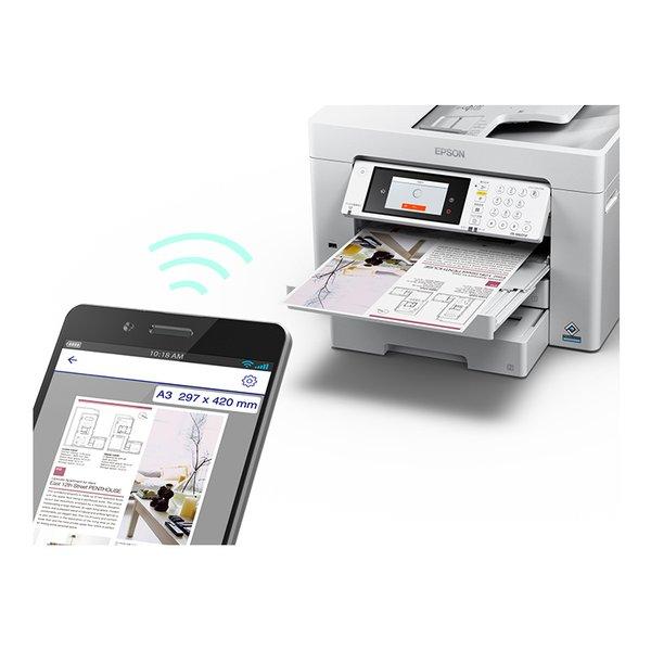 EPSON エプソン ビジネスプリンター A3インクジェット複合機 カラー/2段カセット/ホワイト PX-M6011F(2502544)の画像