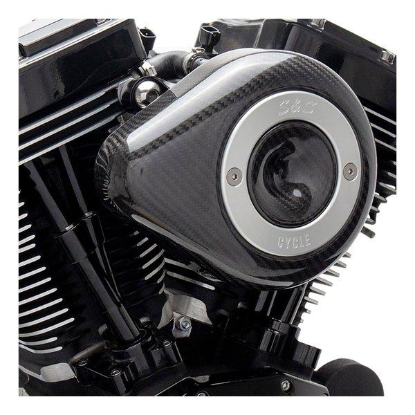 S&S Cycle Inc（エスアンドエスサイクル） ステルス エアクリーナーキット カーボンティアドロップ ミルウォーキーエイト 17-23 170-0498B(2625092)