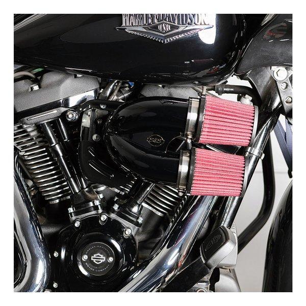 S\u0026S Cycle Inc（エスアンドエスサイクル） チューンドインダクション エアクリーナーキット ブラック 170-0567A(2625189)_1