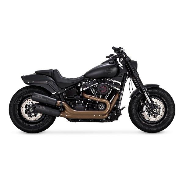 VANCE&HINES（バンスアンドハインズ） Hi-Output ハイアウトプット スリップオン ブラック マフラー FATBOB FXFB（S 18-20 1801-1250(2630385)_1