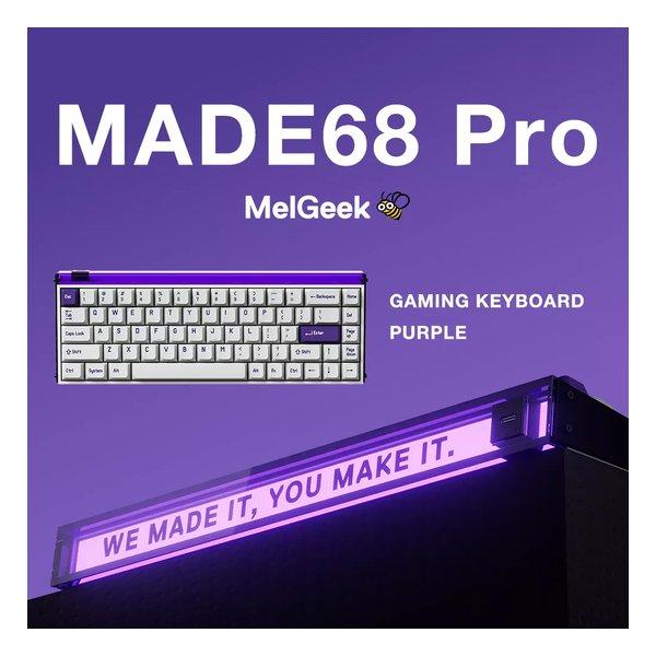 MelGeek メルギーク ラピッドトリガーキーボード MADE68 Pro Purple