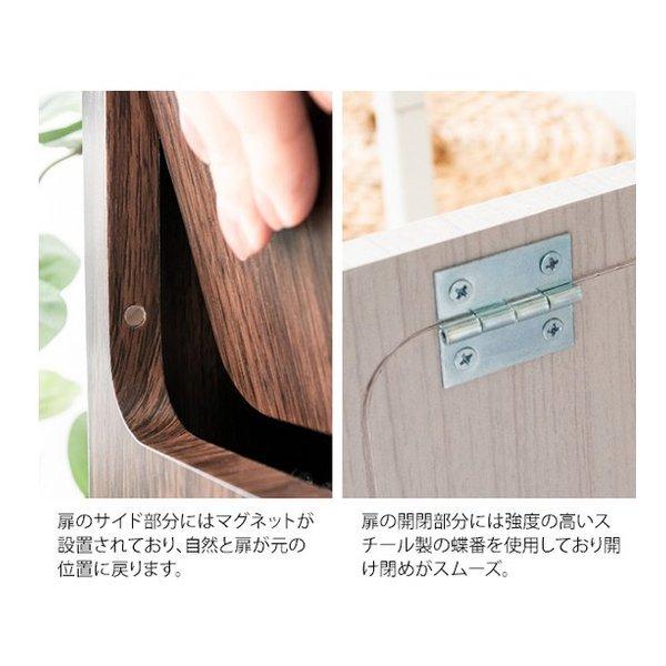 宮武製作所 ミヤタケセイサクジョ 木製ダブルプッシュダストボックス Empro エンプロー ゴミ箱/45L/ブラウン DB-802R/ブラウン(2642197)の画像