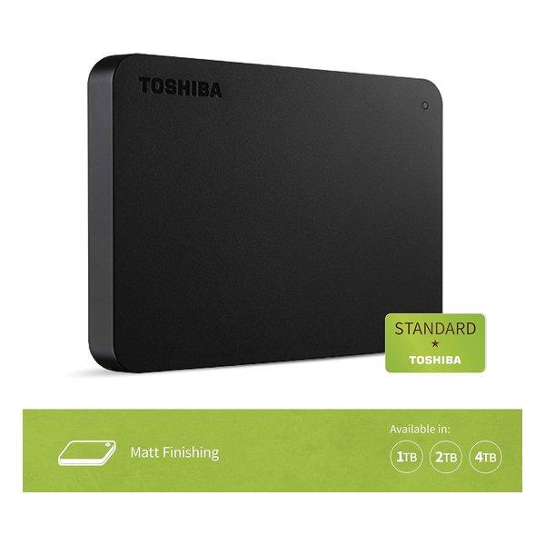 TOSHIBA 東芝 CANVIO BASICS A5 2.0TB Black ポータブルHDD