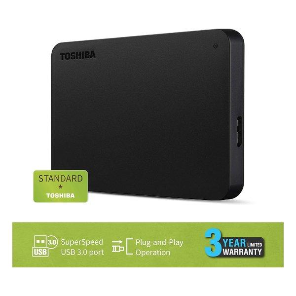 TOSHIBA 東芝 CANVIO BASICS A5 2.0TB Black ポータブルHDD