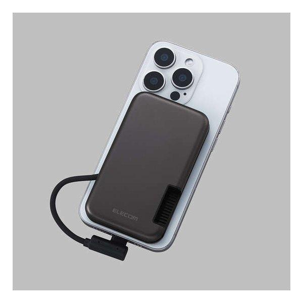 ELECOM エレコム 外付けSSD 250GB/iPhone向けケーブル一体型/収納式/マグネット付/ブラック ESD-EPB0250GBK(2636159)
