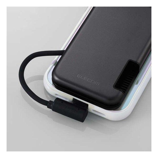 ELECOM エレコム 外付けSSD 250GB/iPhone向けケーブル一体型/収納式/マグネット付/ブラック ESD-EPB0250GBK(2636159)