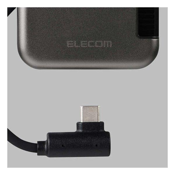 ELECOM エレコム 外付けSSD 250GB/iPhone向けケーブル一体型/収納式/マグネット付/ブラック ESD-EPB0250GBK(2636159)