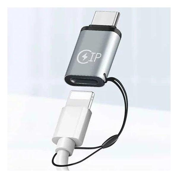 ルーメン Lightningメス⇒USB Type-Cオス 変換アダプタ シルバー LAD