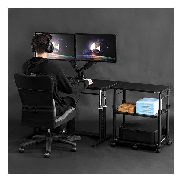 Bauhutte バウヒュッテ 昇降式プリンター台 スタンダードタイプ/幅600mm/ブラック BHS-600P-BK(2466113)_3