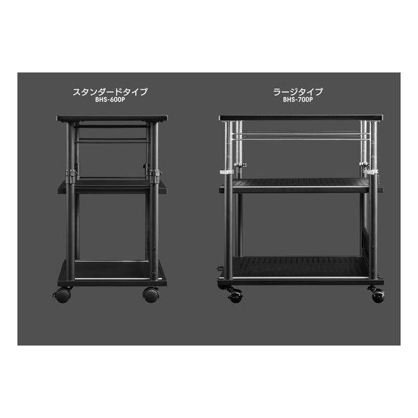 Bauhutte バウヒュッテ 昇降式プリンター台 スタンダードタイプ/幅600mm/ブラック BHS-600P-BK(2466113)_9