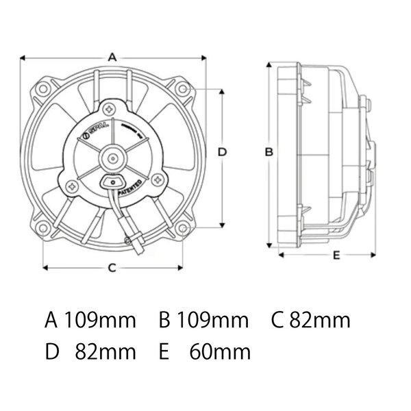 TRAIL TECH（トレイルテック） デジタルラジエーターファンKIT ユニバーサル 汎用 732-FNA1(2646169)の画像