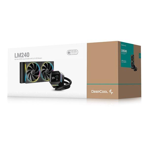 DEEPCOOL ディープクール CPUクーラー LM240 2.4インチIPSディスプレイ