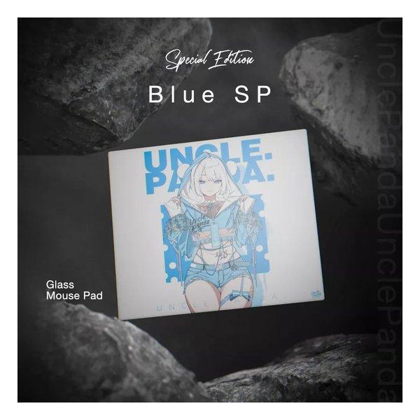 Uncle Panda ガラスマウスパッド ブルー Uncle Panda ガラスマウスパッド ブルー SP